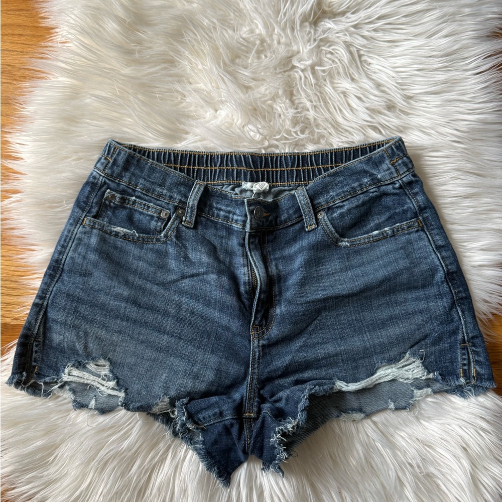 Aerie Distressed Daydream Denim Shorts - Medium